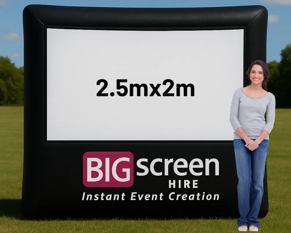 Large inflatable movie screen
