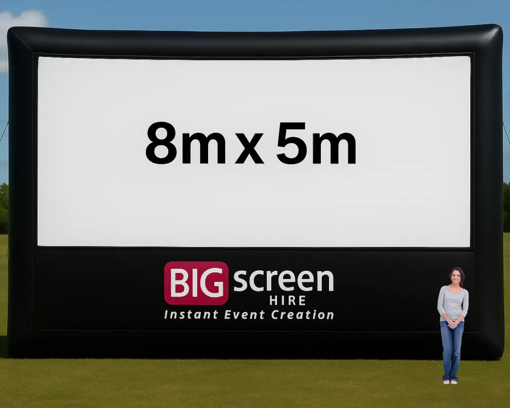 Inflatable movie screen, 8m x 5m