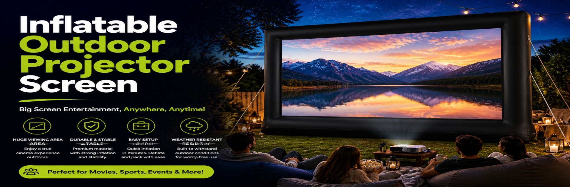 Why an Inflatable Outdoor Projector Screen is Popular for Outdoor Entertainment