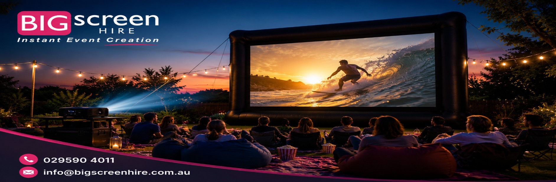 Inflatable Projector Screen Hire