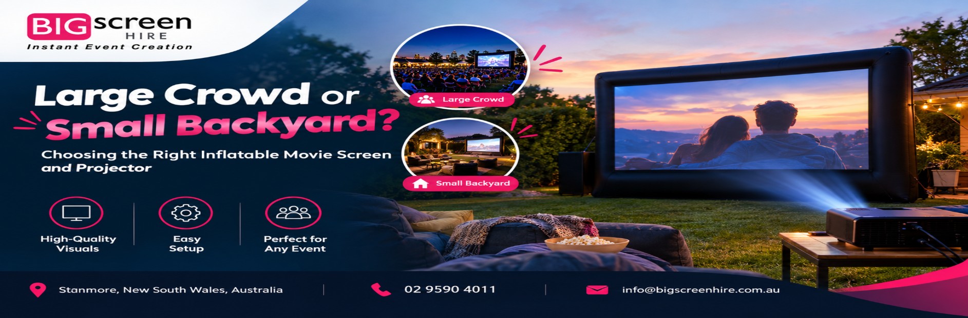 Inflatable Movie Screen and Projector